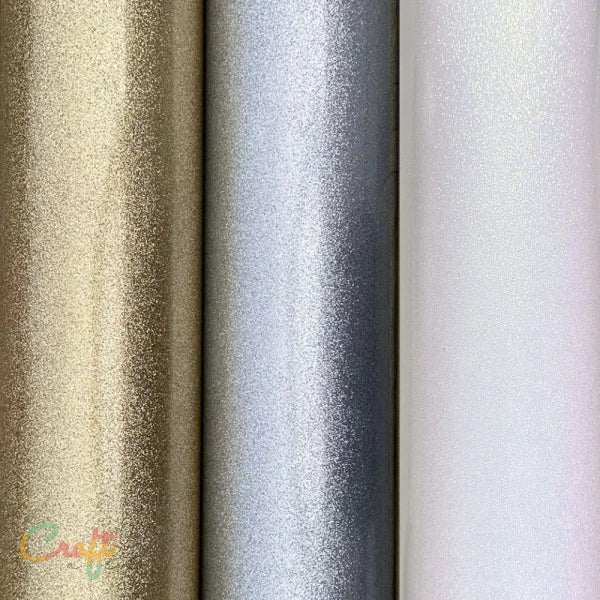 Goud Glitter Glans - SUPERIOR Ultra-Glitter Vinyl Plakfolie zelfklevend vinyl snijfolie