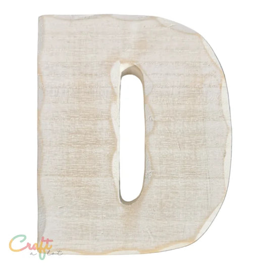 Houten letter D - Decoratie Hout • Letter