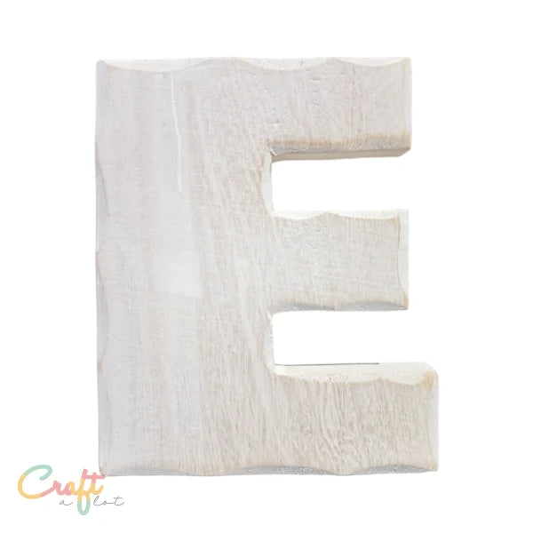 Houten letter E - Decoratie Hout • Letter