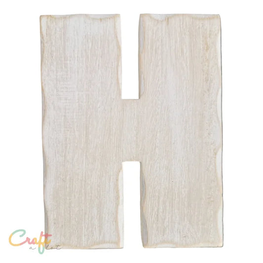 Houten letter H - Decoratie Hout • Letter