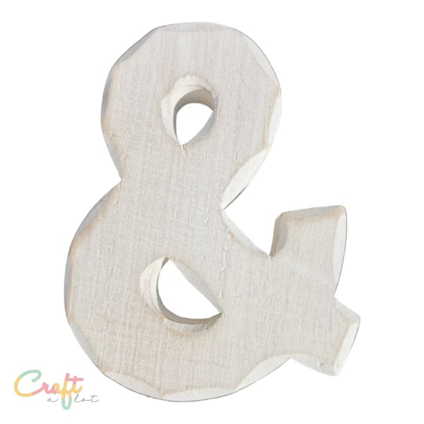 Houten letter & - Decoratie Hout • Letter