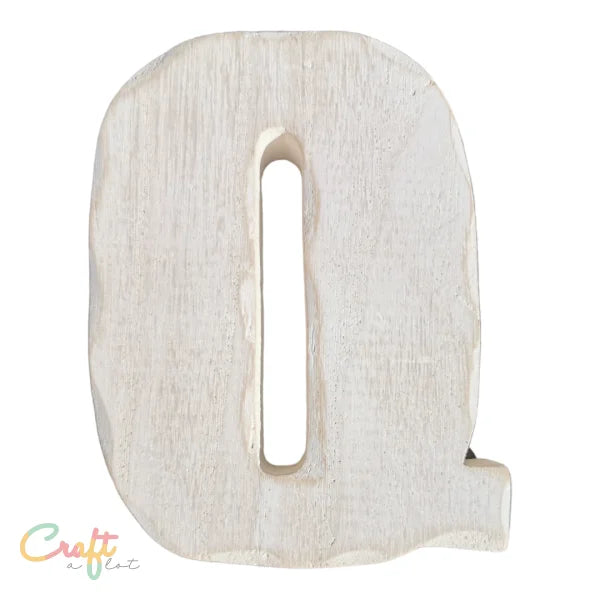 Houten letter Q - Decoratie Hout • Letter