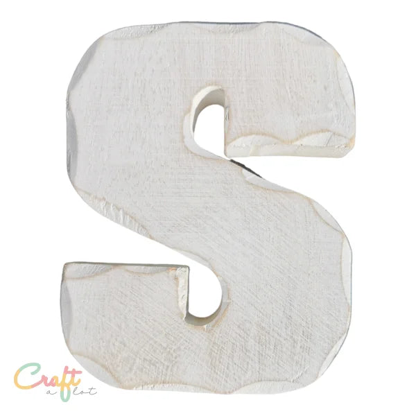 Houten letter S - Decoratie Hout • Letter