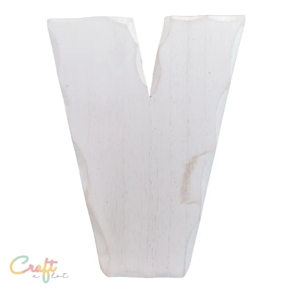 Houten letter V - Decoratie Hout • Letter