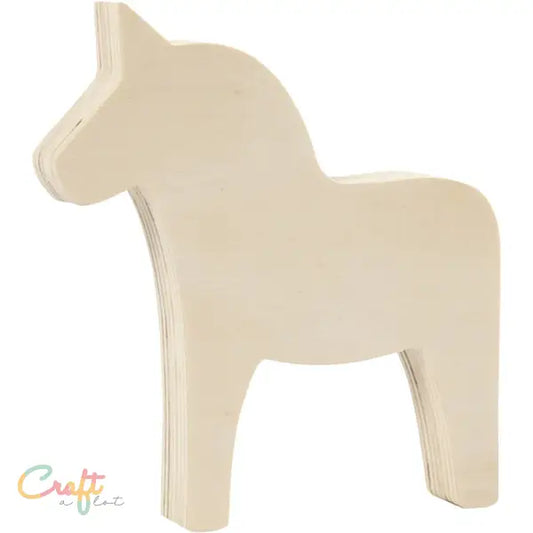 Houten paardje - Paard Decoratie • Hout • Houtbranden • Sensorisch • Speelgoed