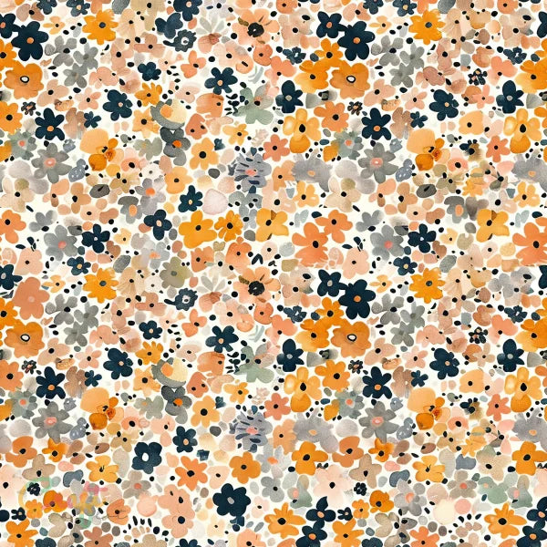 KR0017 - Boho Bloemen - Plakfolie zelfklevend vinyl snijfolie met print