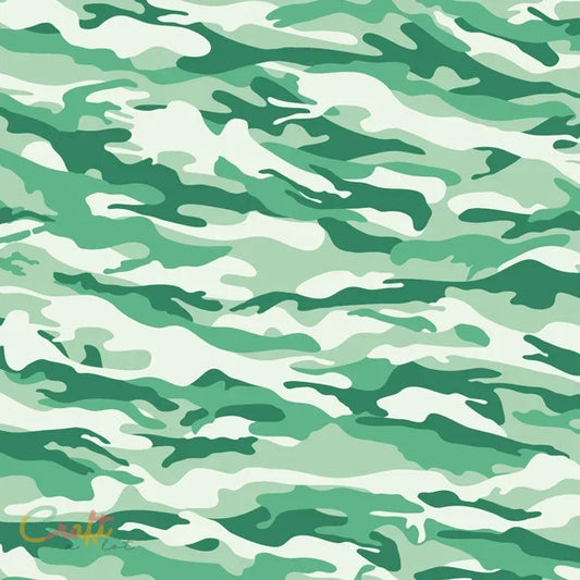 Camouflage Groen - EK0204 - Geprinte zelfklevende vinyl Binnen • Buiten • eco-solvent • Exclusief • Geprint