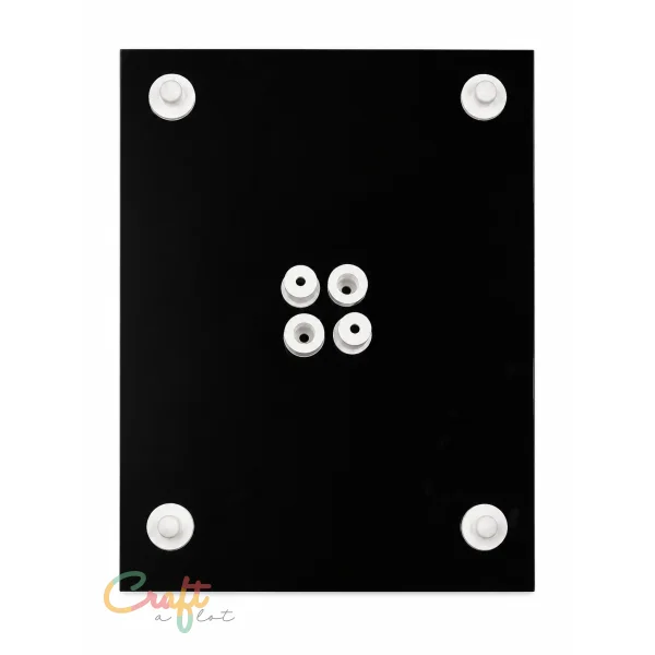 Naambordje Plexiglas Zwart 15 x 20 cm incl. Blinde Bevestiging