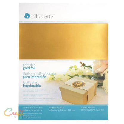 Printbare Foil Goud Zelfklevend Silhouette - papier Karton • Papier • Scrapbook