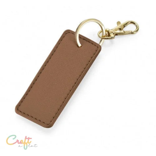 PU Sleutelhanger Boutique Rechthoek - Sleutelring Keyring • Sleutenring