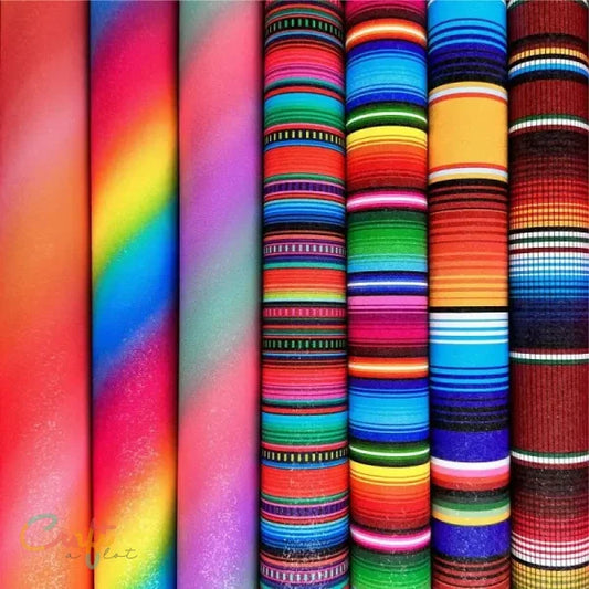 Regenboog sparkle - SUPERIOR 9800 Sparkle Stripes Craft Vinyl Plakfolie zelfkleven vinyl snijfolie