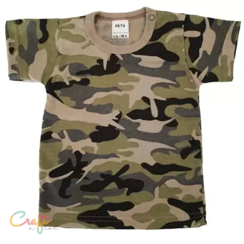 T-shirt Camouflage Korte Mouw 56-110 - Baby • Peuter • Textiel