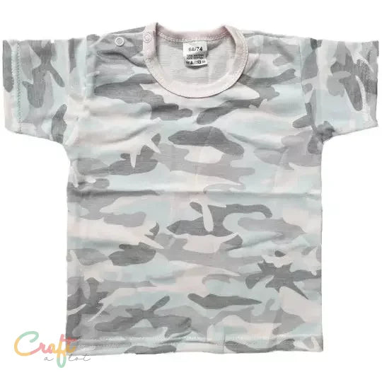 T-shirt Camouflage Korte Mouw 56-110 - Baby • Peuter • Textiel