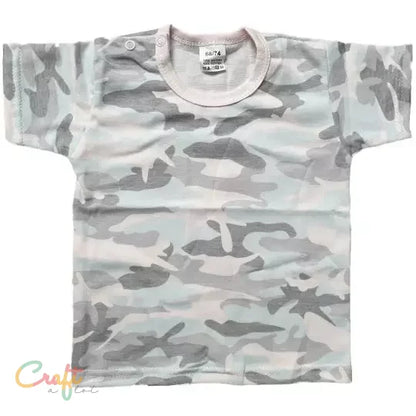 T-shirt Camouflage Korte Mouw 56-110 - Baby • Peuter • Textiel