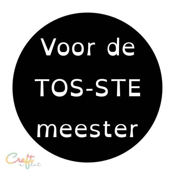 Tos-ste Meester SVG - gratis - Free • Gratis