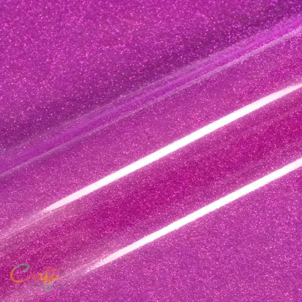 Opstrijkbare reflecterende glitter flex folie om kleding te bedrukken roze pink TW0008 van Siser twinkle flexfolie met ingewerkte glitters