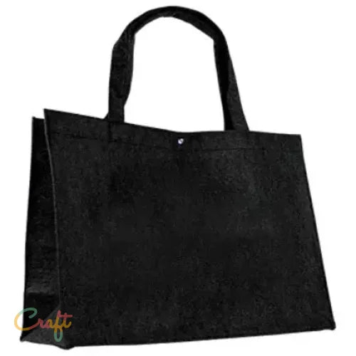 Vilten Tas Groot - Zwart - Vilt Boodschappentas • Shopper