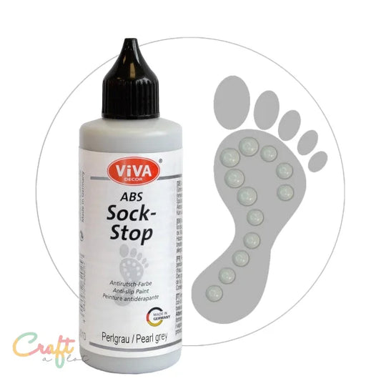 Viva ABS sock stop antislip verf Grijs - Textielverf • Fournituren